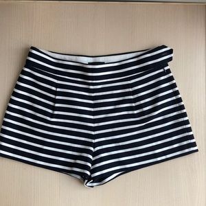 J. Crew navy blue and white sailor shorts